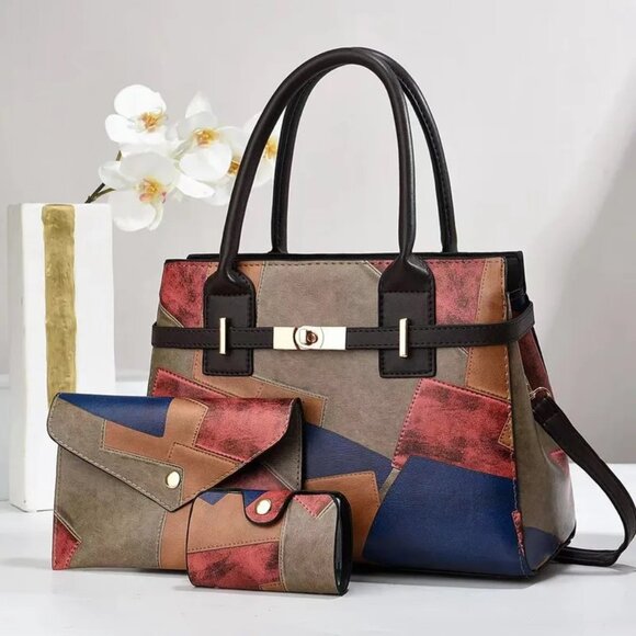STUNNING 3-PIECE LUXURY BAG SET 🔥 - Picture 1 of 1